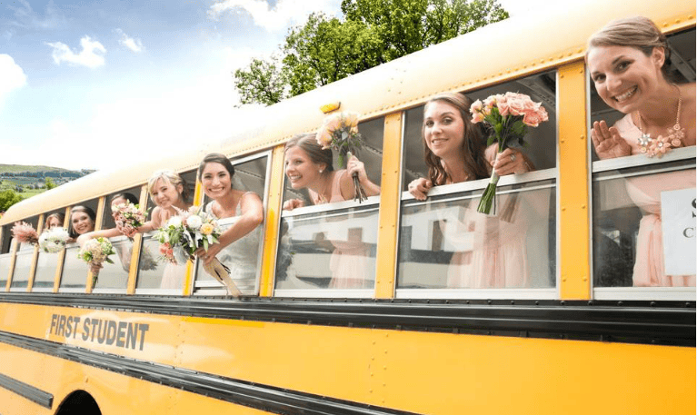 Wedding bus charter: Let us drive your love story forward. Transform your wedding day into a smooth, unforgettable journey for all.